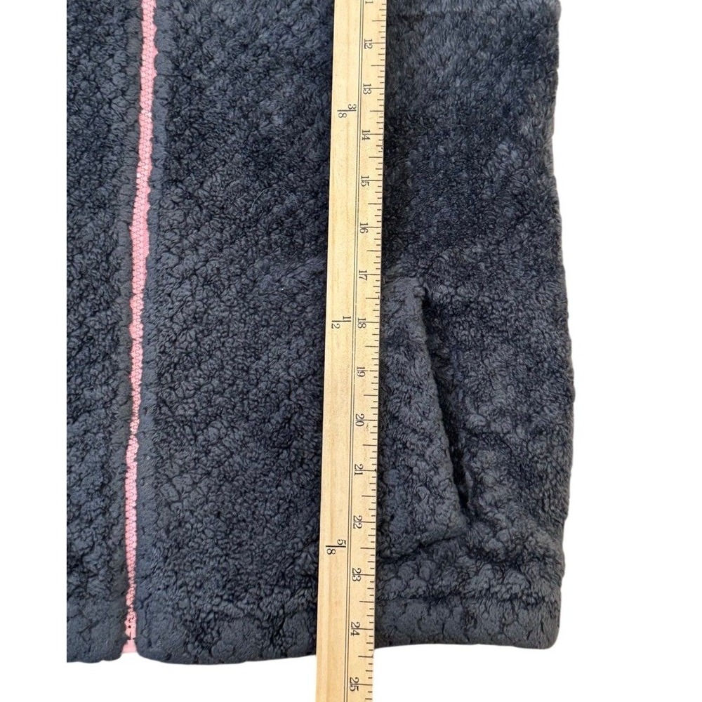Columbia Fleece Jacket Girls XL 18/20 Gray Pink Fire Side Sherpa Full Zip - Picture 5 of 11